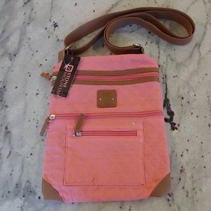 NWT Stone Mountain Pink Quilted Crossbody Bag